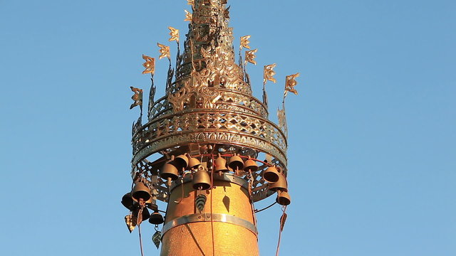 Bells of Shwe Inn Thein Pagoda, Indein, Myanmar.