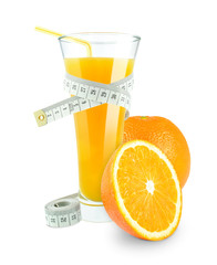 orange juice and meter