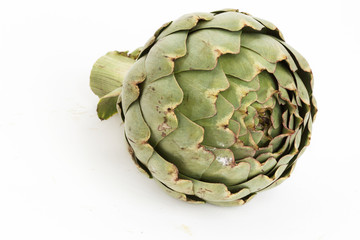 Obraz premium Artichaut sur fond blanc