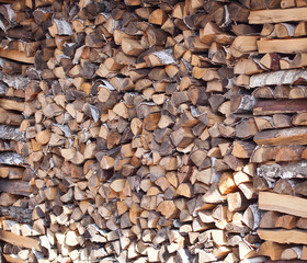 Folded firewood