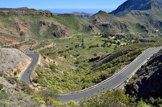 Serpentine road, Gran Canaria