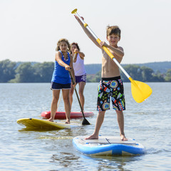 Familienausflug auf dem See