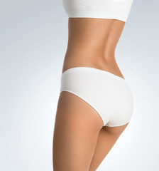 Beutiful female body with copy space