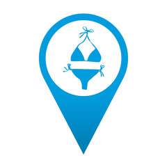 Icono localizacion simbolo biquini