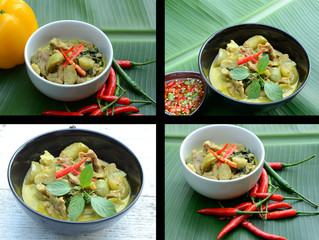 Green pork Curry , Thai cuisine