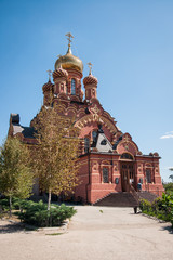 Red church, Astrakhan, Russia