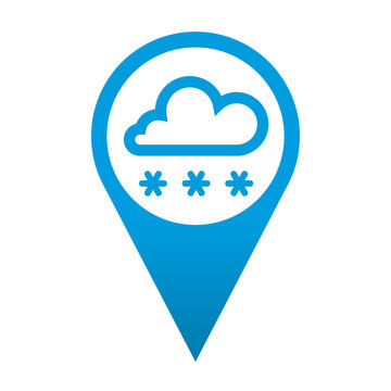 Icono localizacion simbolo nieve