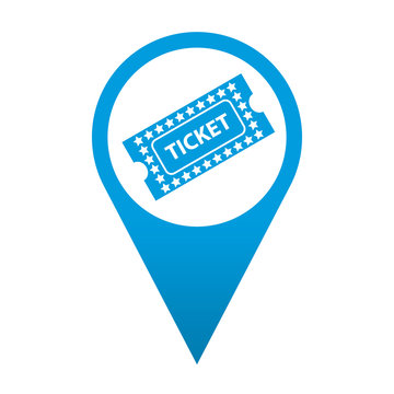 Icono localizacion simbolo ticket