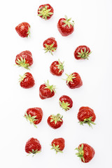 Strawberries on white isolated