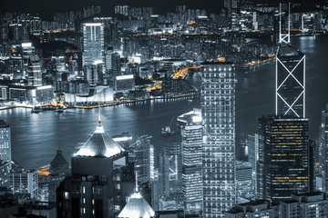 Obraz premium Hong Kong skyscrapers