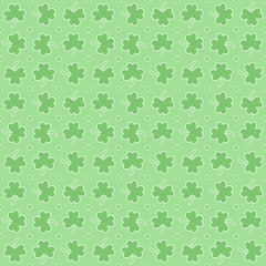 Seamless pattern with trefoils