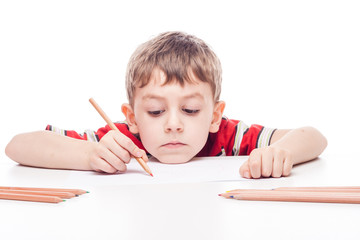 Boy at table