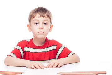 Boy at table