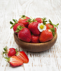 fresh sweet ripe strawberries