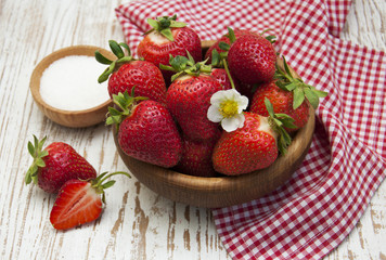 fresh sweet ripe strawberries