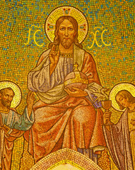 Madrid - Mosaic of Jesus Christ in Iglesia de San Manuel