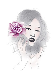 watercolor floral illustration collection