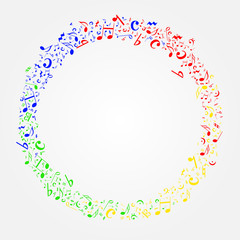 Fototapeta premium Notenschlüssel Noten Musik Vektor