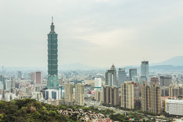 cityscape of taipei
