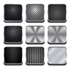 Vector Metal App Icons