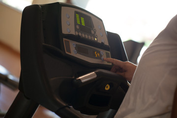On a treadmill