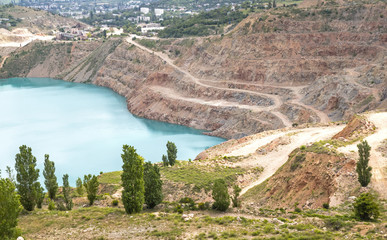 Open pit mine