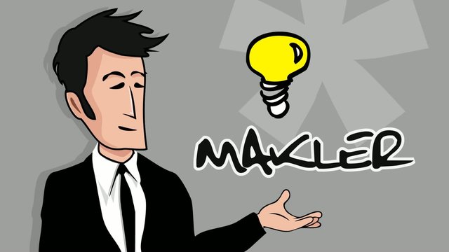 Makler consulting vertriebspartner Mittelsmann Zeichentrickfilm