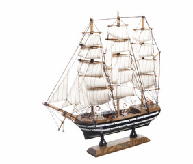 model of the sailing ship Amerigo Vespucci