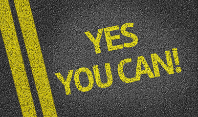 Yes you can written on road background