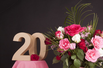 Happy birthday with roses