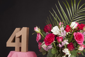 Happy birthday with roses