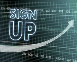  icon on stock market graph