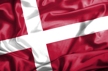 Denmark waving flag