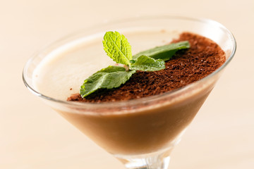 dessert with coffee