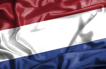 Netherlands waving flag