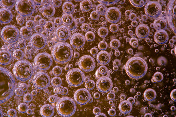Air bubbles. Abstract background. Macro