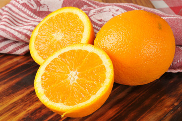 Sliced oranges