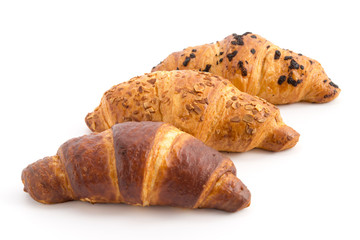 Verschiedene Croissants