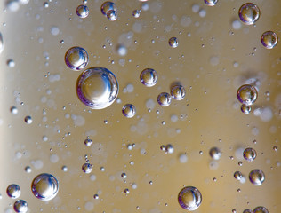 Abstract background from bubbles in a liquid