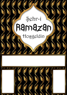 Lale Desenli Ramazan İmsakiye/Takvim Kapağı