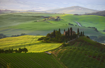 Countryside, San Quirico d`Orcia , Tuscany, Italy