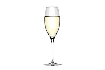 White wine in glass.