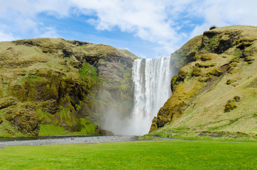 Skogafoss waterfall in Iceland