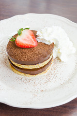 Chocolate pudding pancake