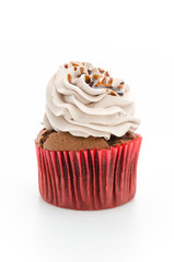 Cupcakes isolated on white background