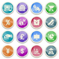 Finance color icons.