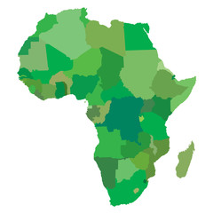 africa map green