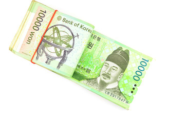 Obraz na płótnie Canvas Korea Money