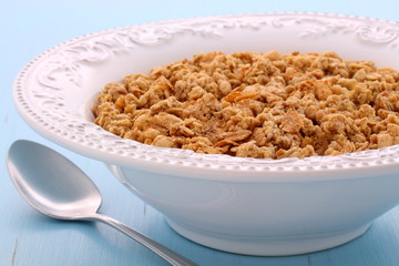 Delicious muesli breakfast