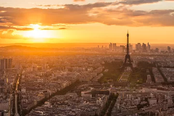 Foto op Canvas Eiffeltoren in Parijs, Frankrijk © orpheus26